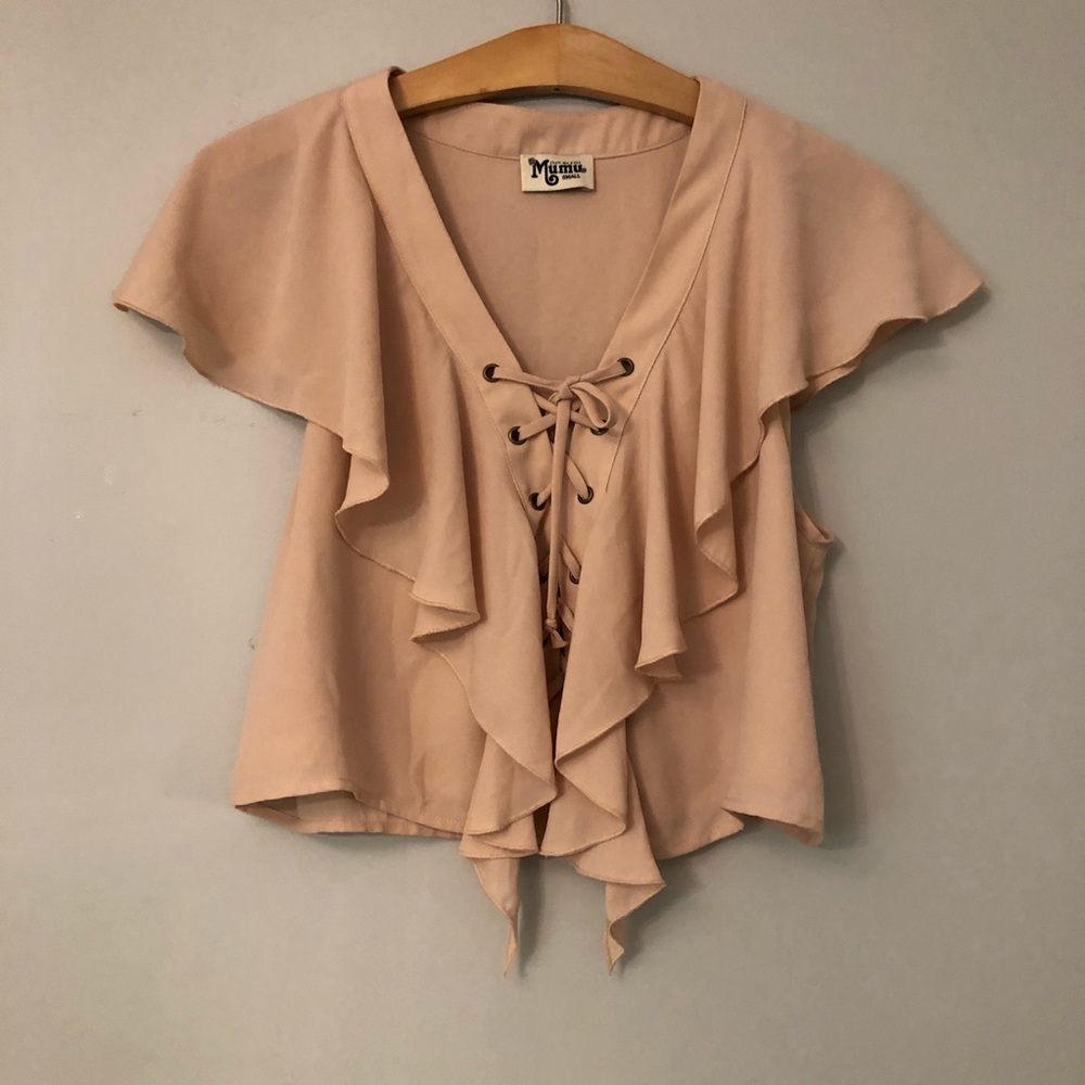 Show Me Your MuMu Pink Ruffle Top - Picture 5 of 8